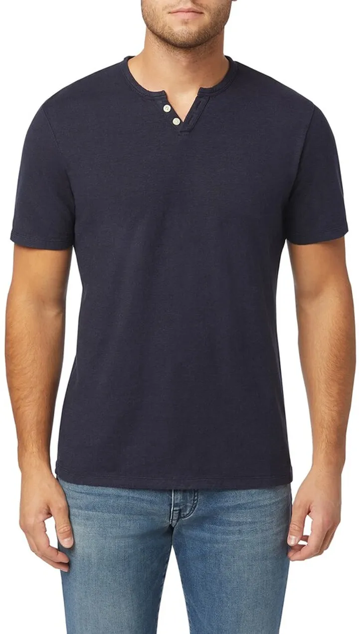 Men's Hemp Jersey Henley Shirt