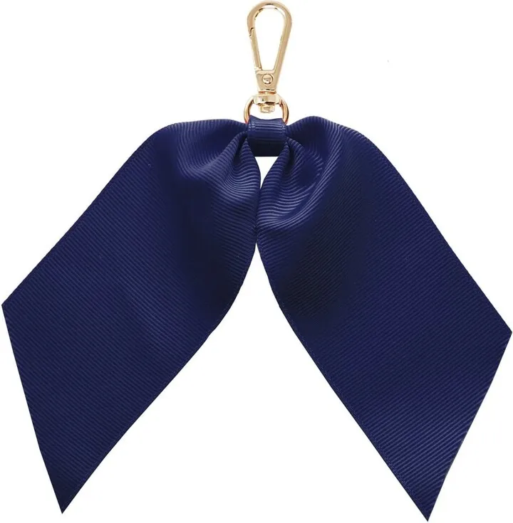Johnny Loves Rosie - Navy Harper Ribbon Keyring