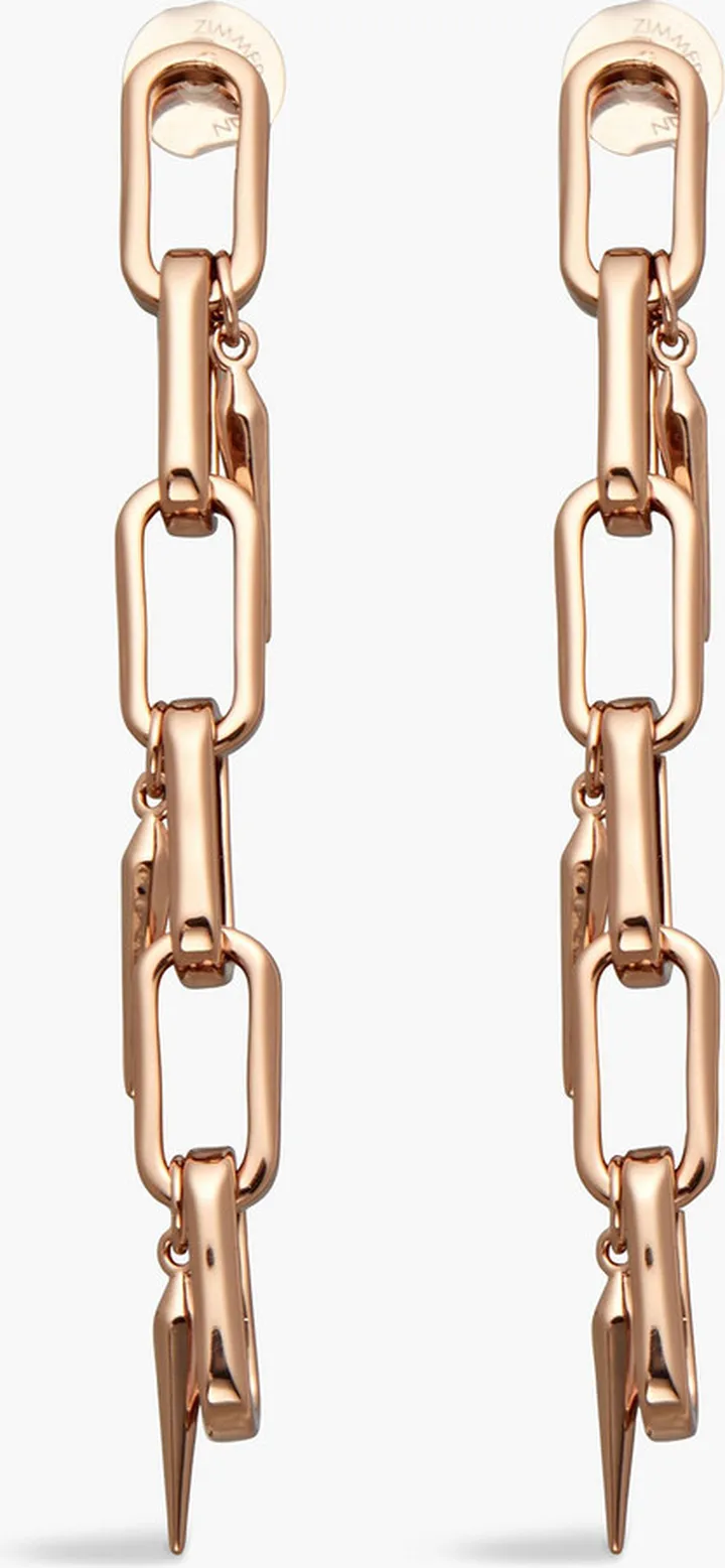 Rose gold-tone earrings