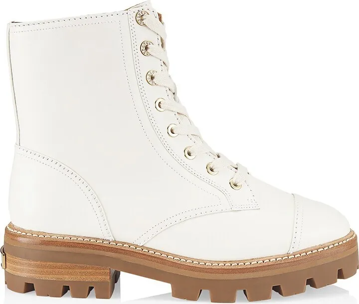 Merritt Leather Lug-Sole Combat Boots