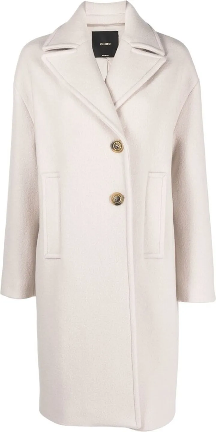 Notched Lapels Single-Breasted Coat