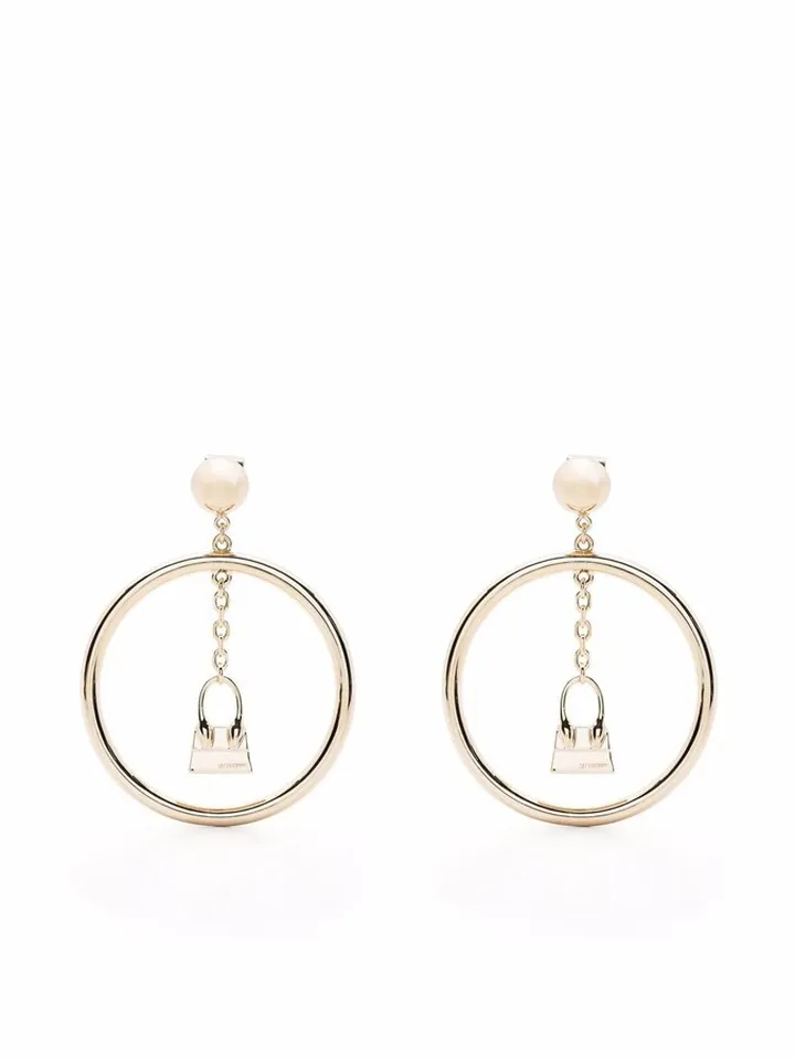Le Chiquito drop hoop earrings