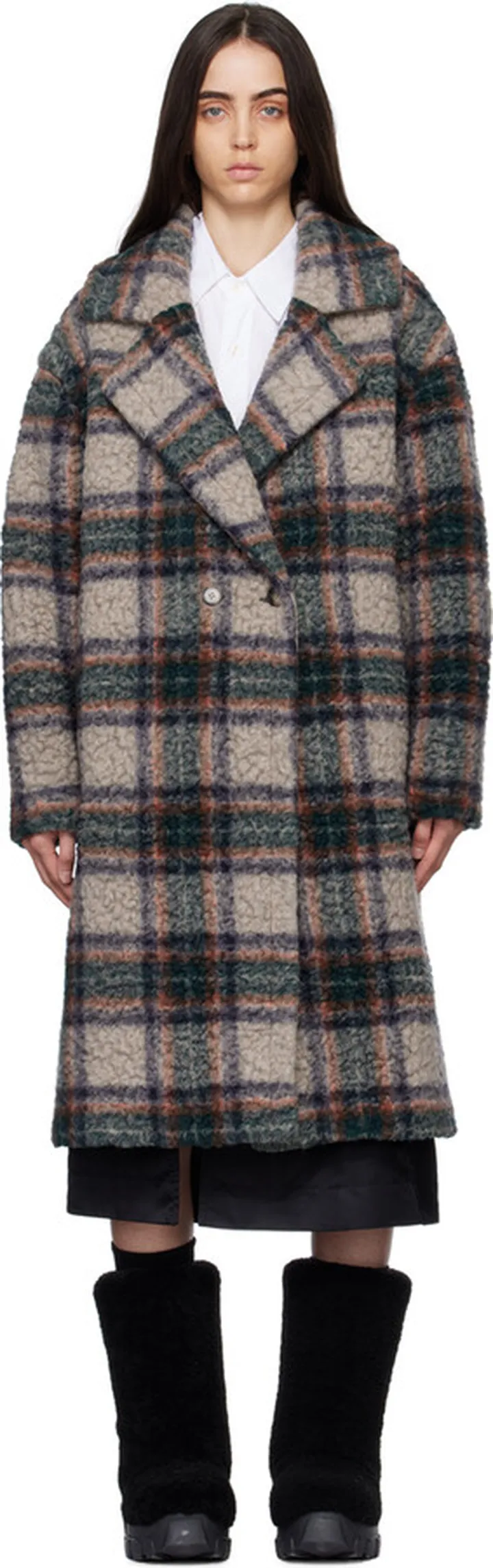 Yves Salomon - Meteo Taupe Oversized Coat
