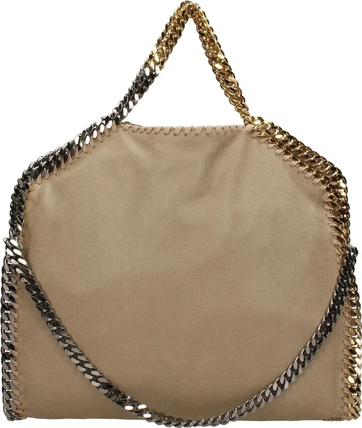 Tote In Beige Polyester