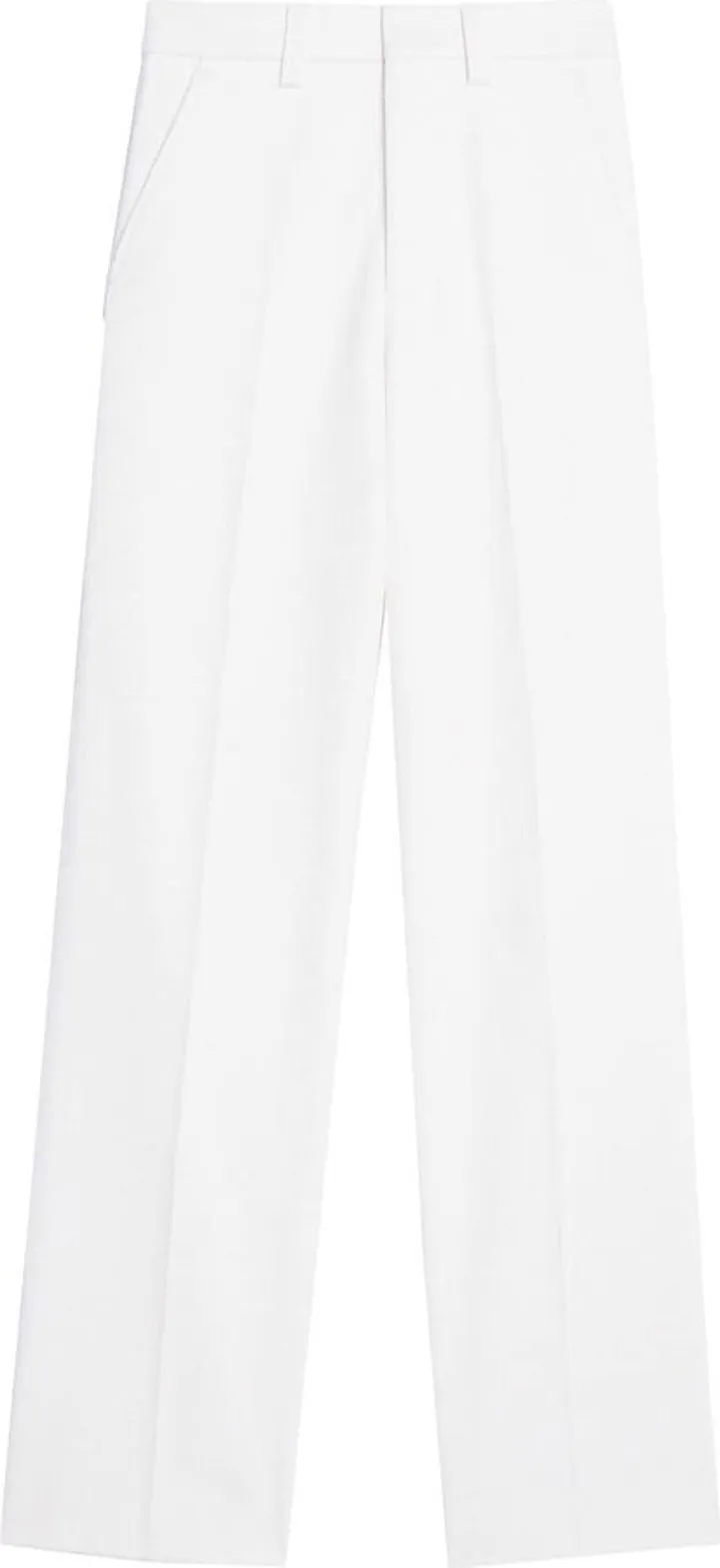 High-Waist Straight-Leg Trousers