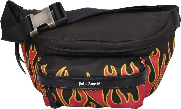 Palm Angels Flame-Printed Belt Bag