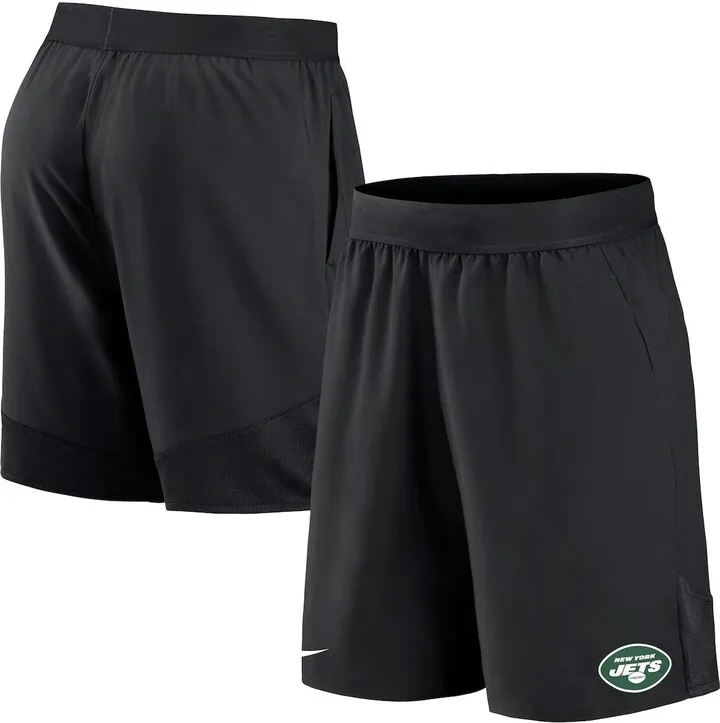 Men's Nike Black New York Jets Stretch Woven Shorts