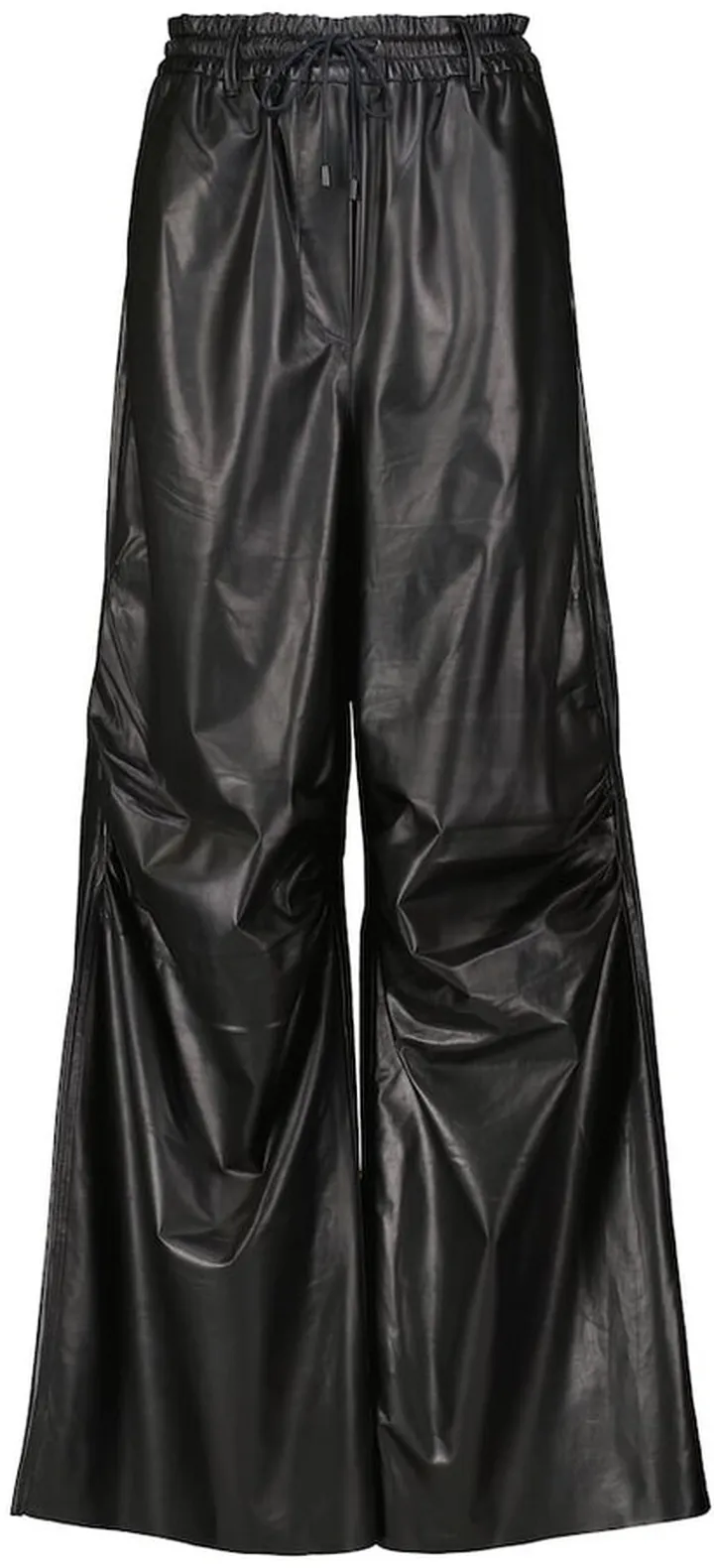 Gines wide-leg leather sweatpants