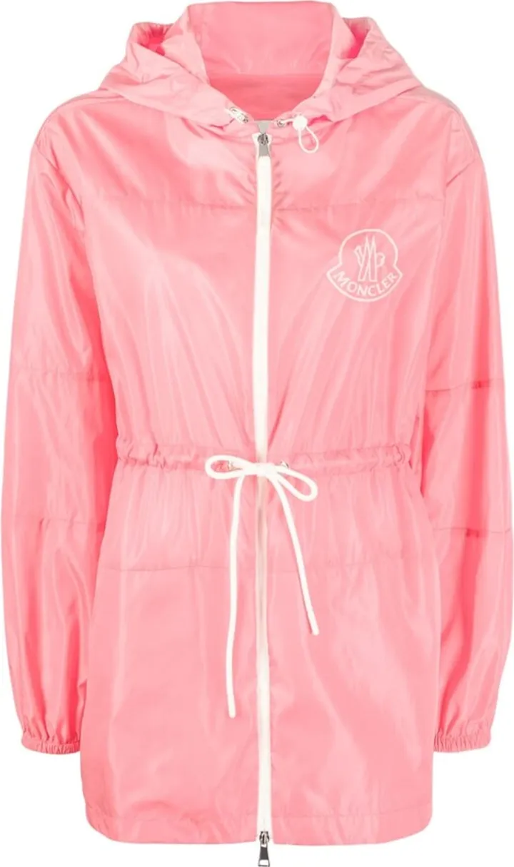 Zip-Fastening Hooded Coat