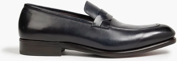 Backer leather penny loafers