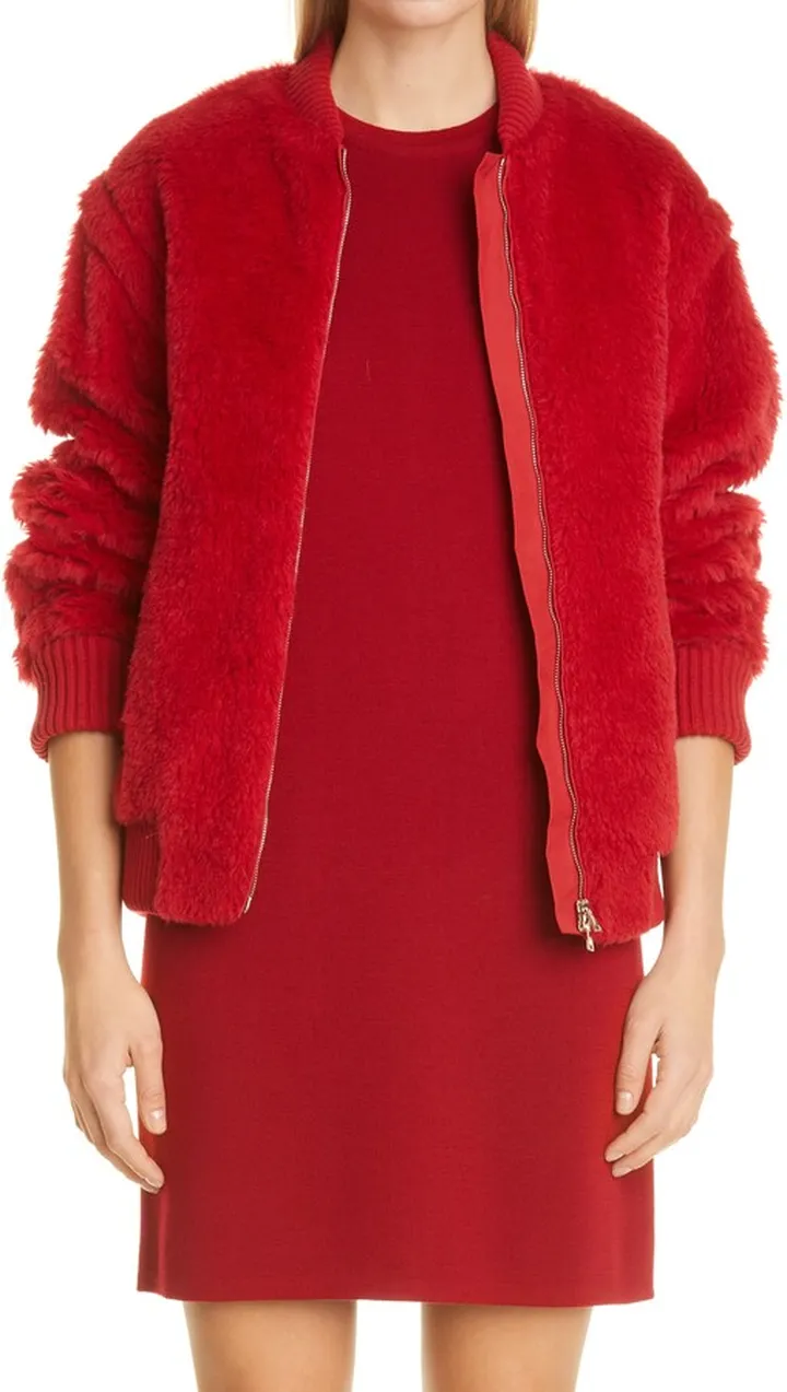 Faux Fur Teddy Bomber Jacket