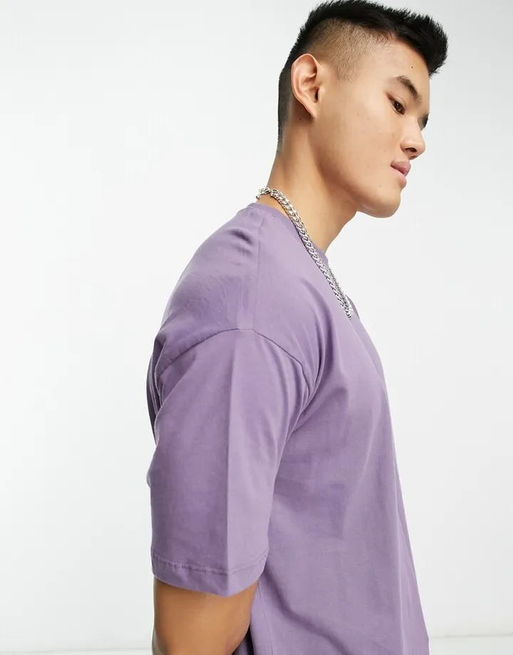 New Look oversized t-shirt in purple