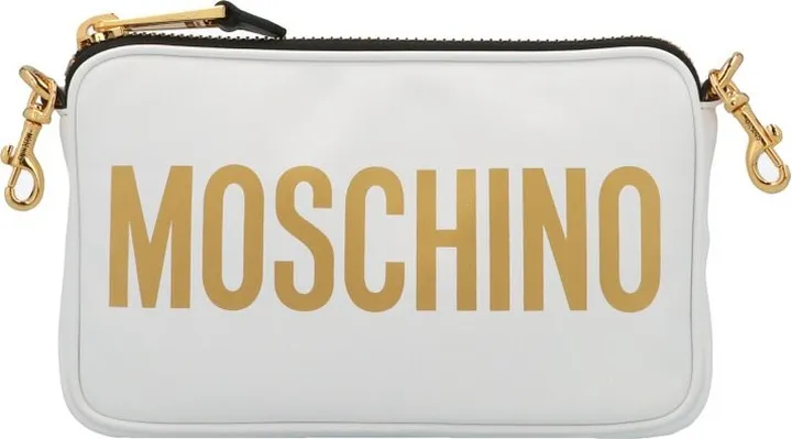 Moschino Logo Printed Chain-Linked Shoulder Bag