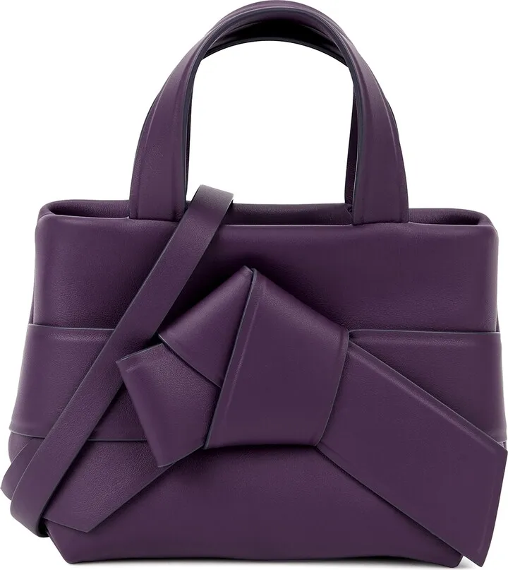 Acne Studios Musubi Mini White Leather Shoulder Bag