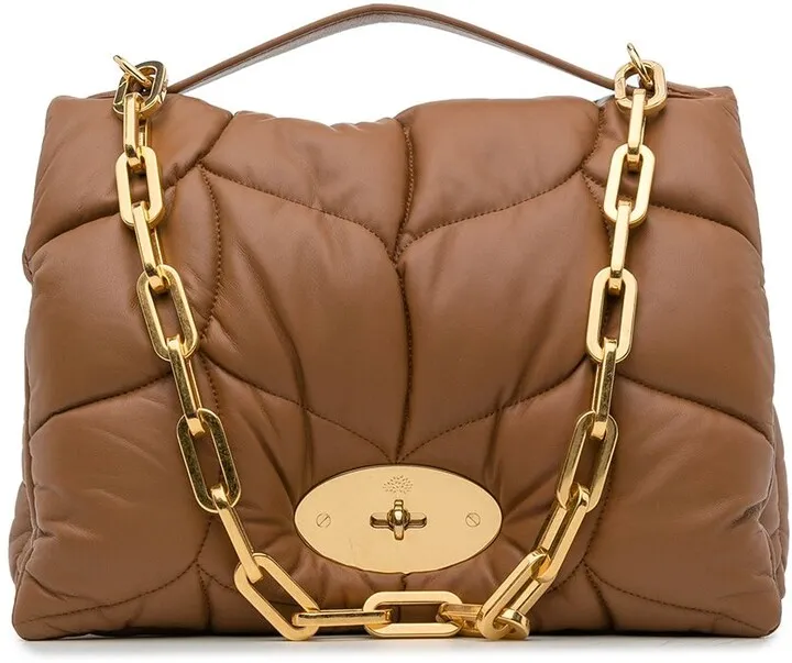 Softie panelled shoulder bag
