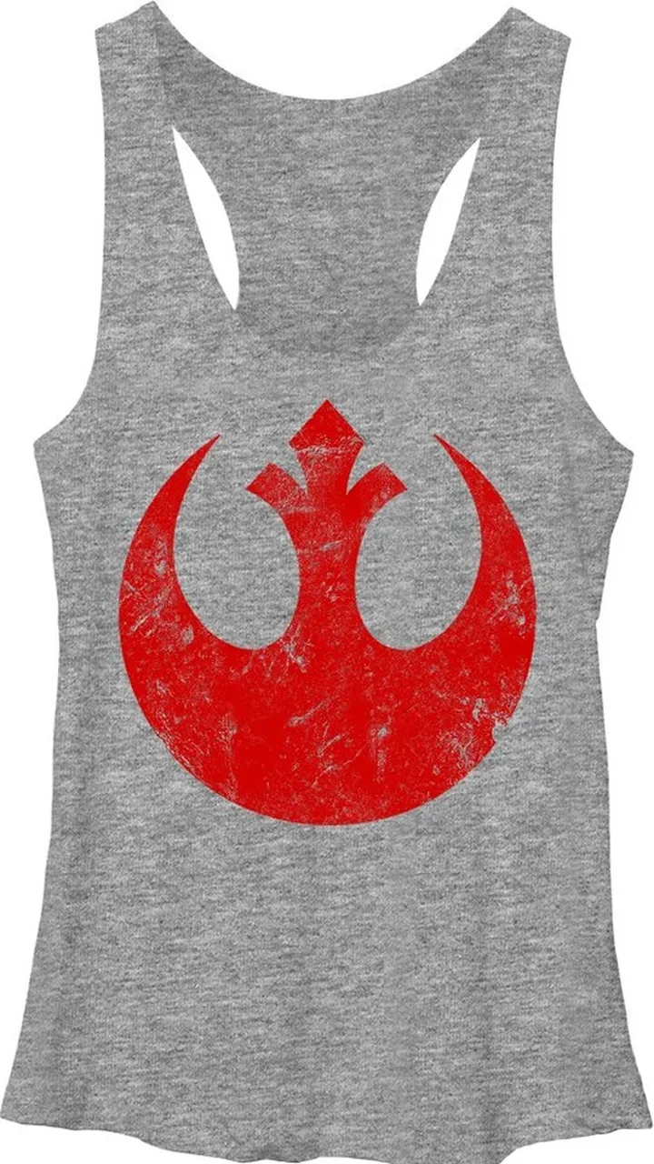 Women's Star Wars Alliance Emblem Racerback Tank Top - Gray Heather - Medium