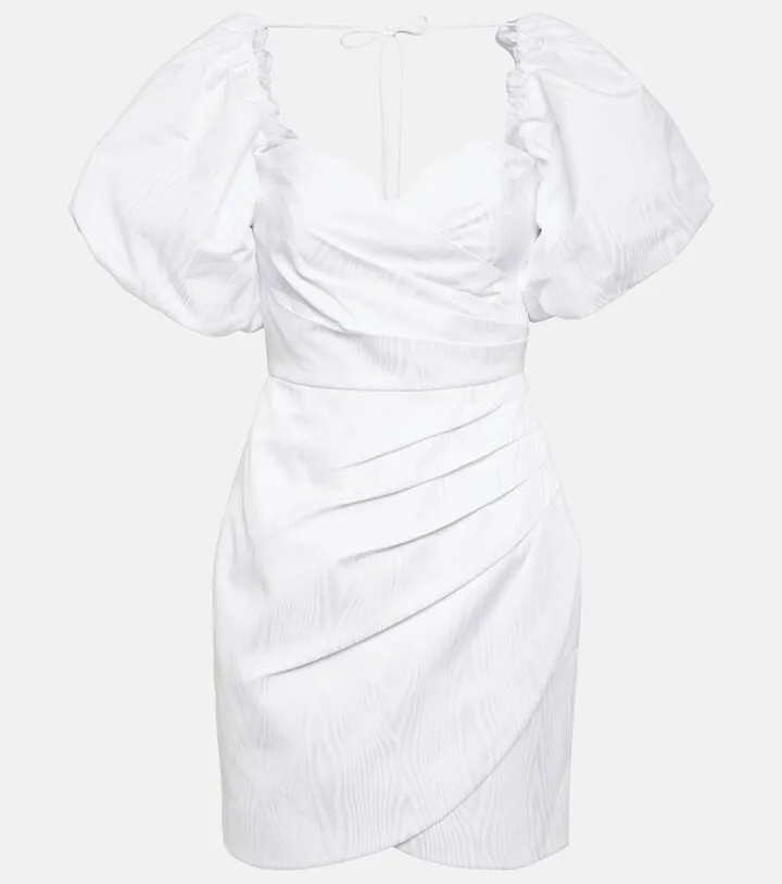 Puff-sleeve minidress