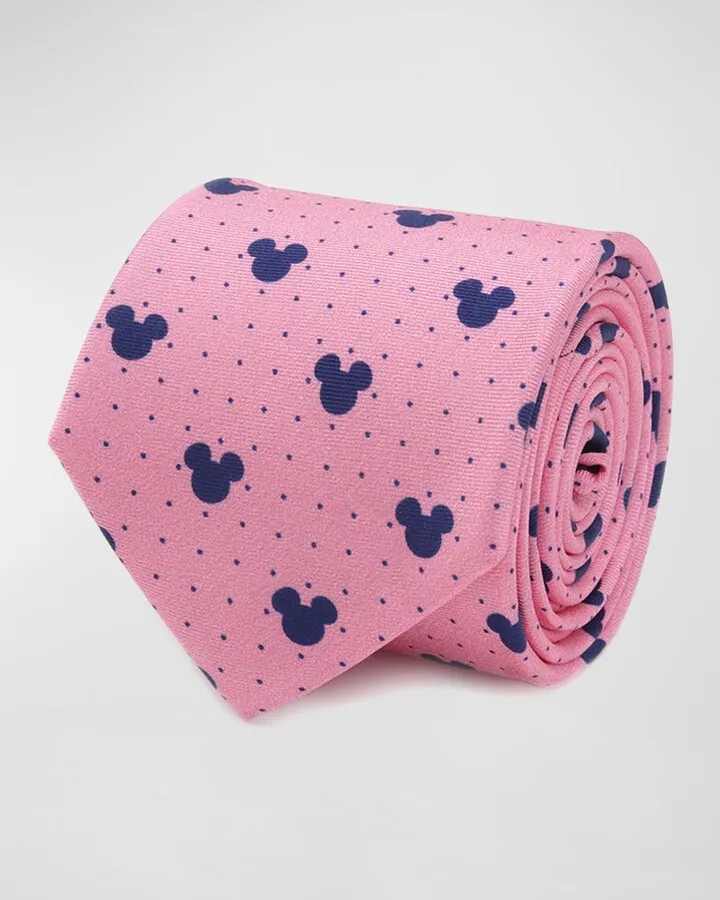 Men's Mickey Mouse Dot Silk Tie