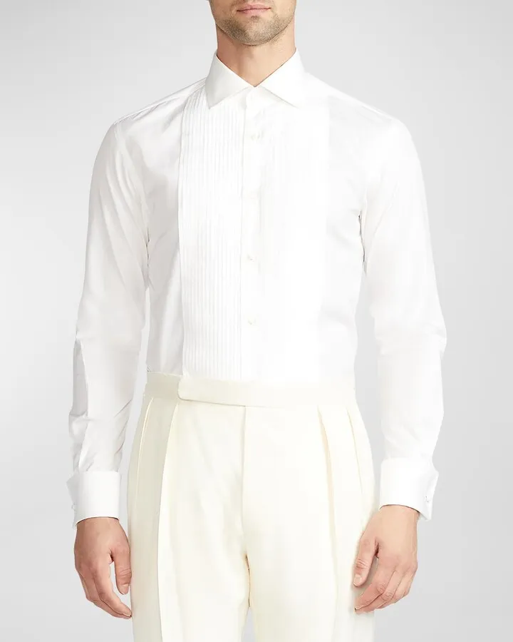 Solid Poplin Aston Pleated Formal Ds