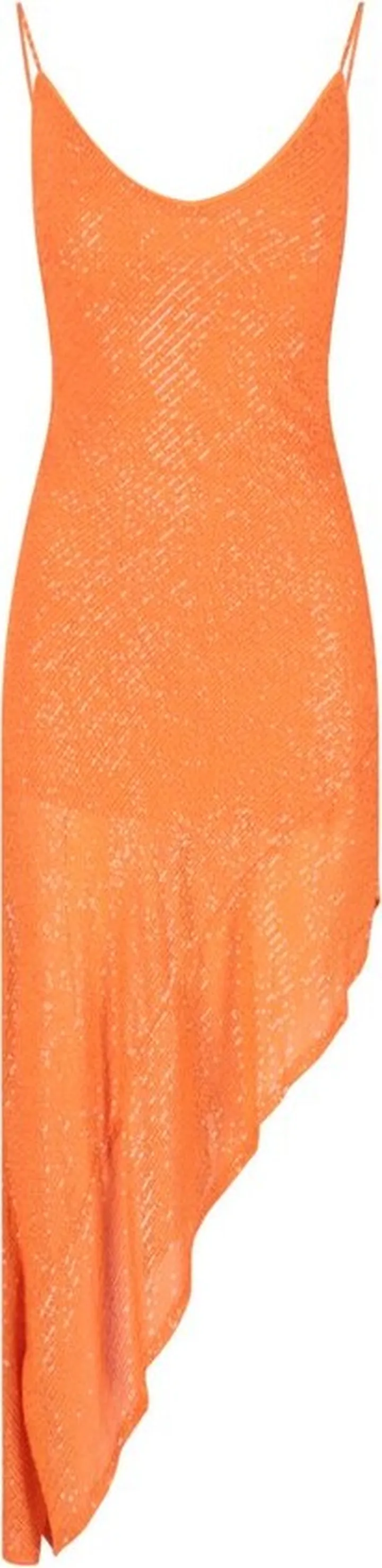 ROTATE Sequin Asymmetric Sleeveless Dress