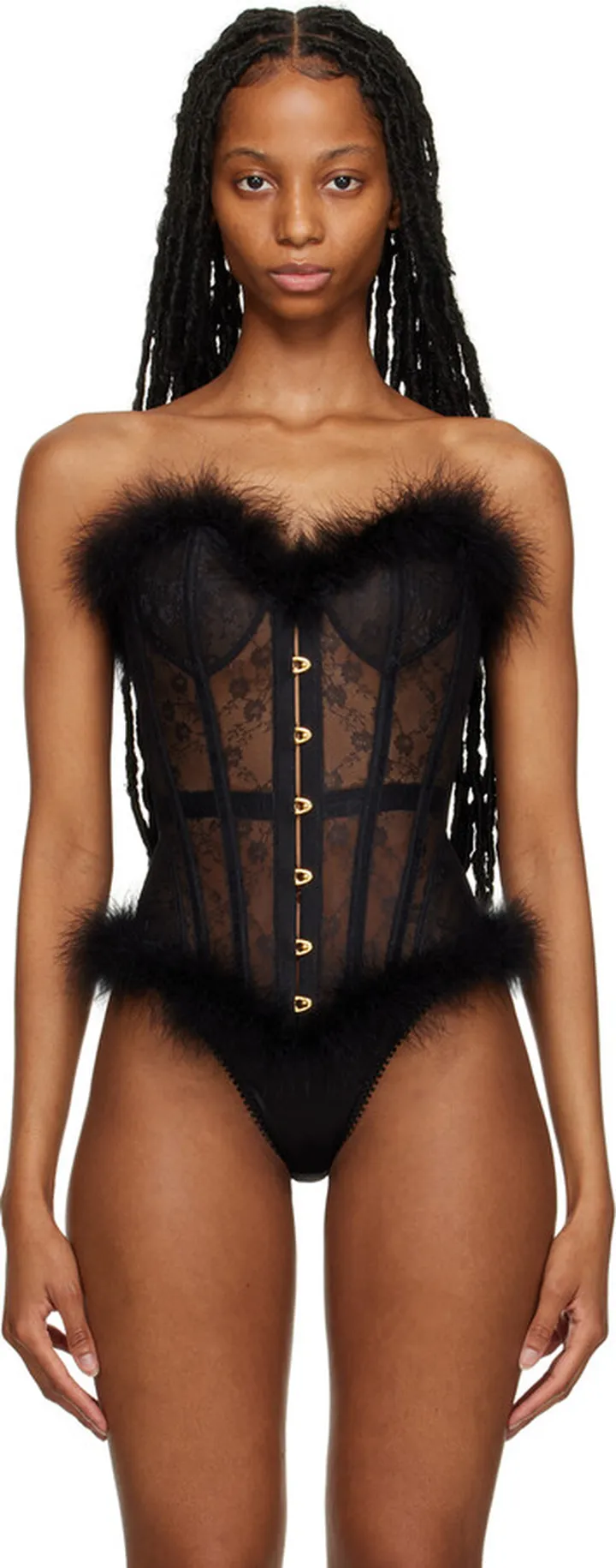 Agent Provocateur Black Perle Corset