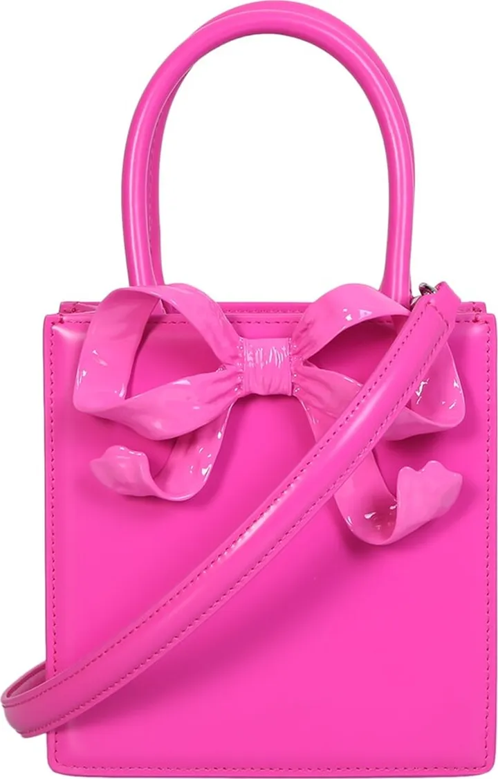 Bow Mini Tote Neon Pink Bag
