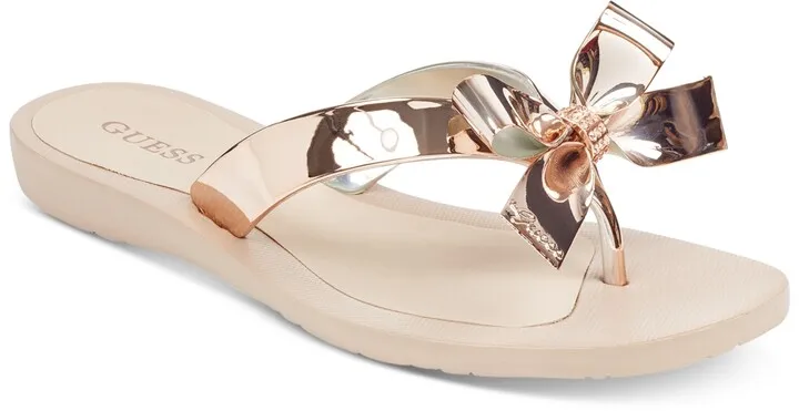 Guess Women's Tutu Bow Flip Flops Women's Shoes