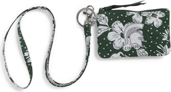 Women's Vera Bradley Michigan State Spartans Rain Garden Zip Id Lanyard