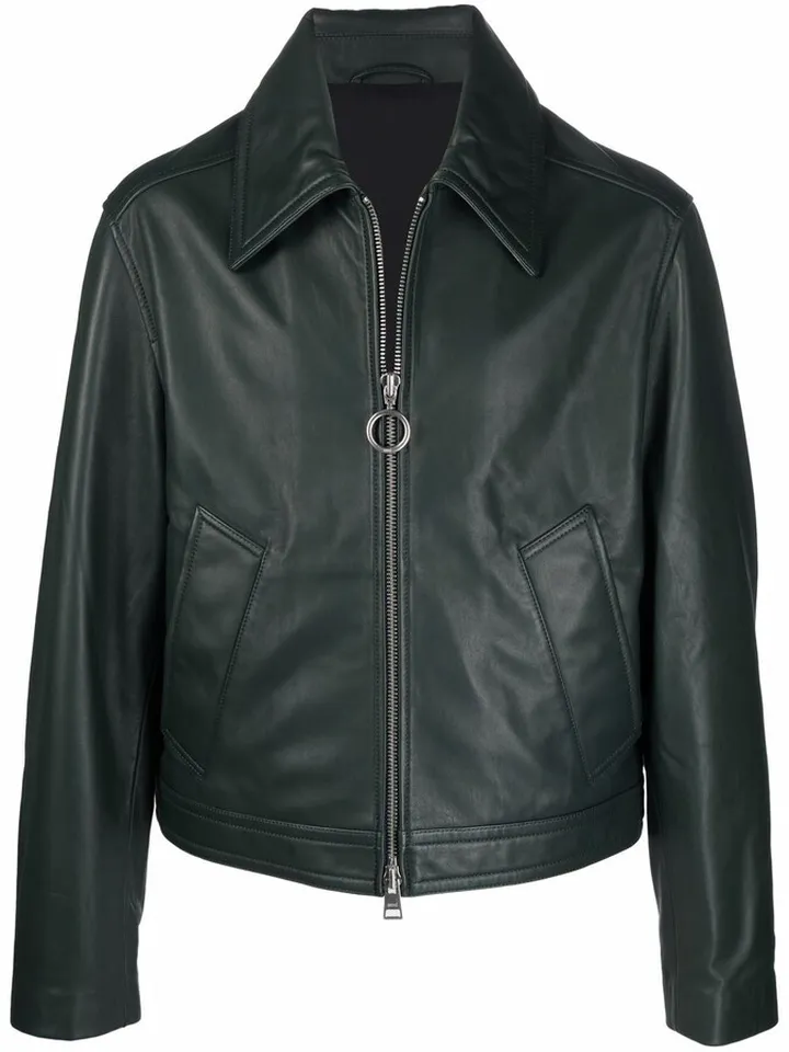 Zipped Leather Jacket