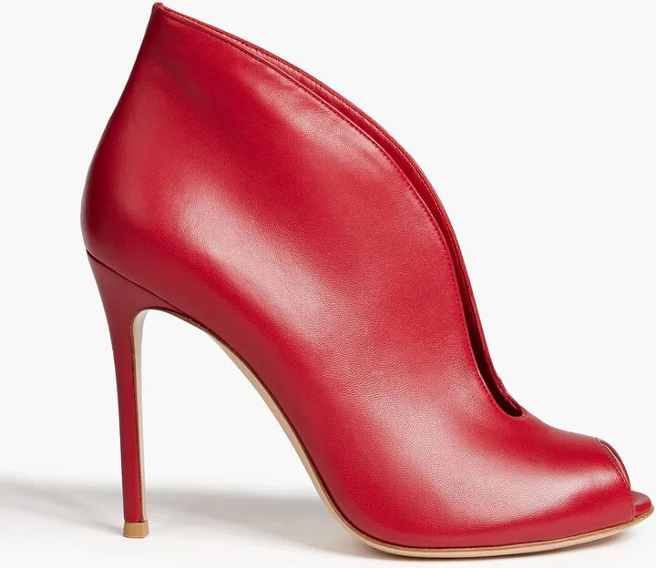 Leather ankle boots