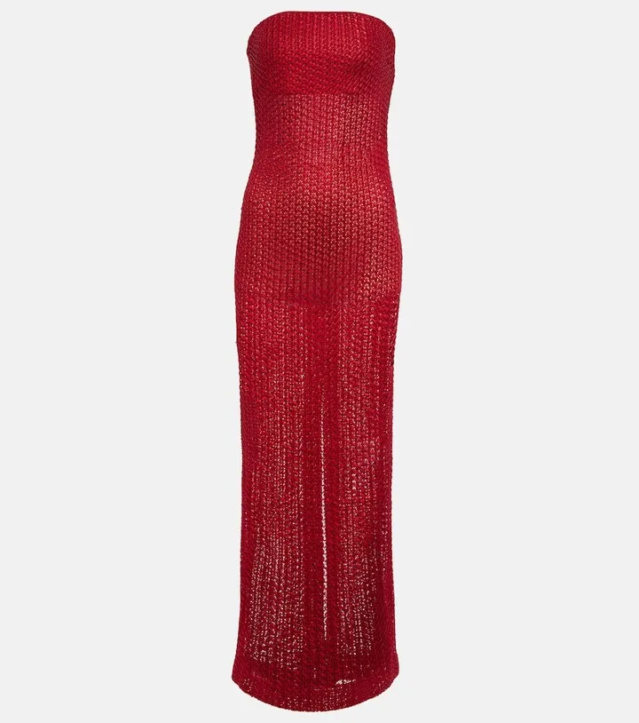 Crochet maxi dress