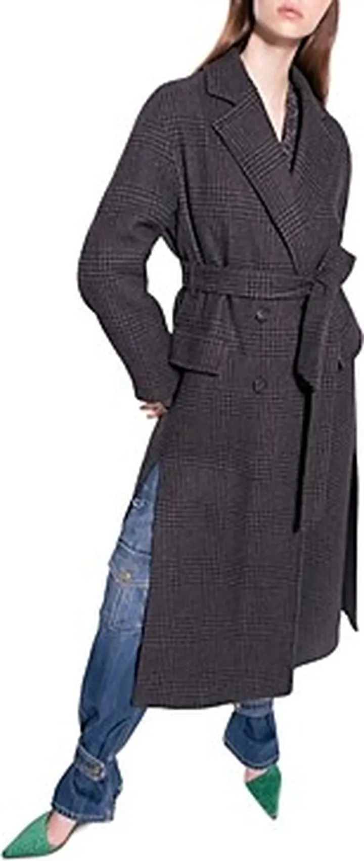 Pinko Giacomo Long Belted Coat