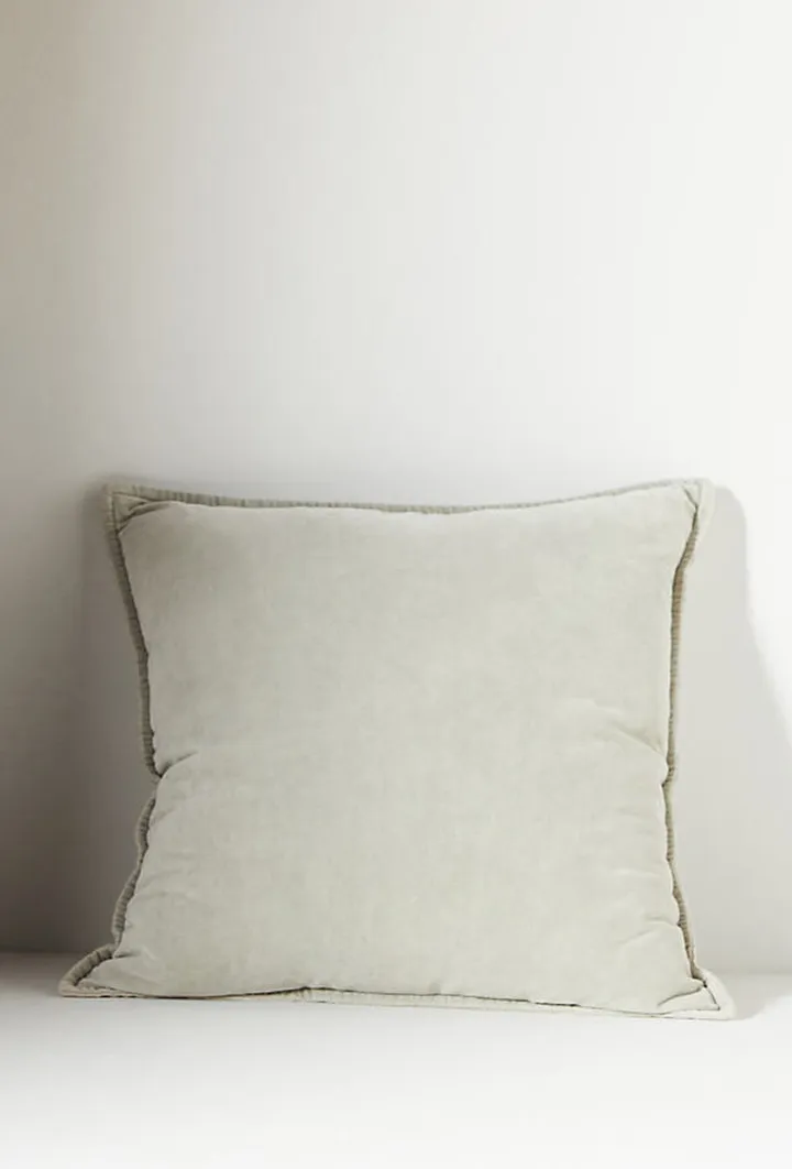 Velvet Trova Pillow Grey