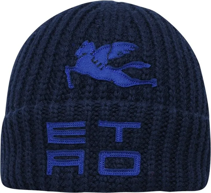 Etro Folded Edge Ribbed-Knit Beanie