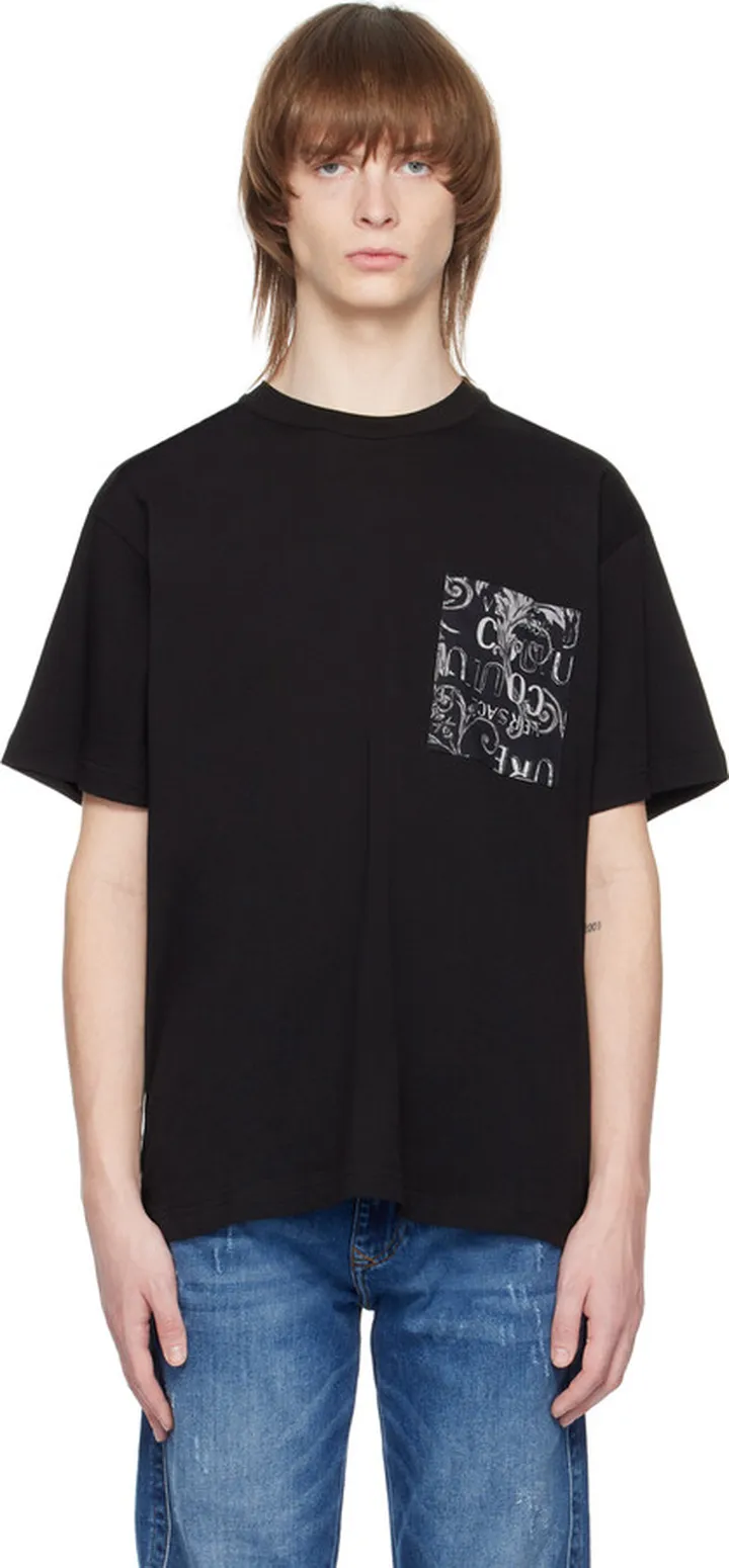 Versace Jeans Couture Black Graphic T-Shirt