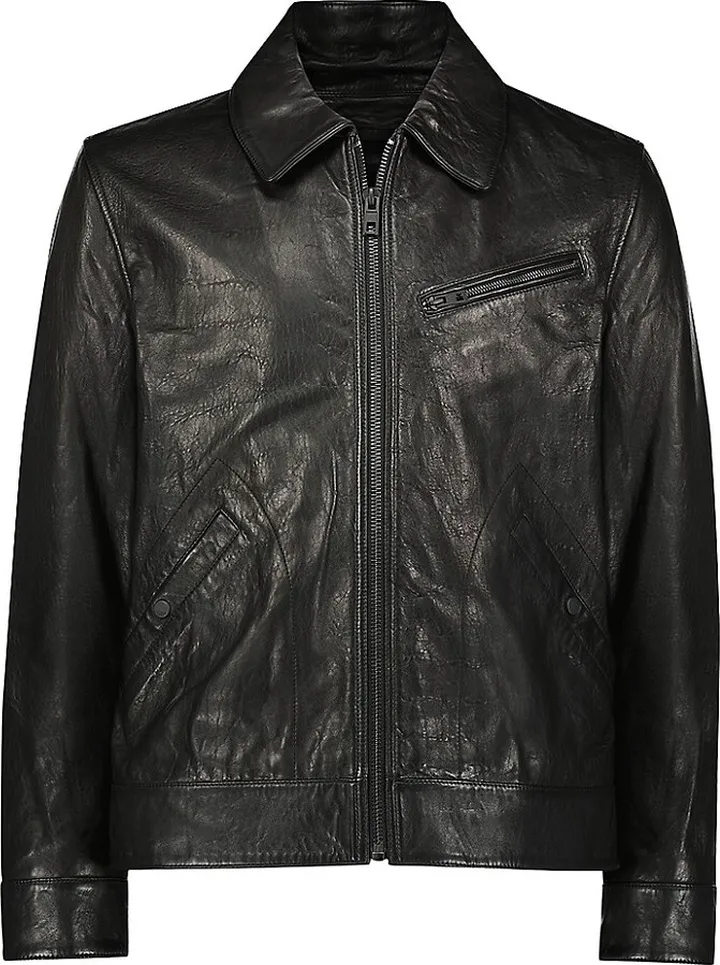 Overton Leather Trucker Jacket