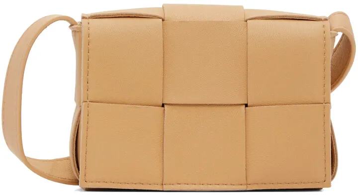 Bottega Veneta Beige Cassette Shoulder Bag