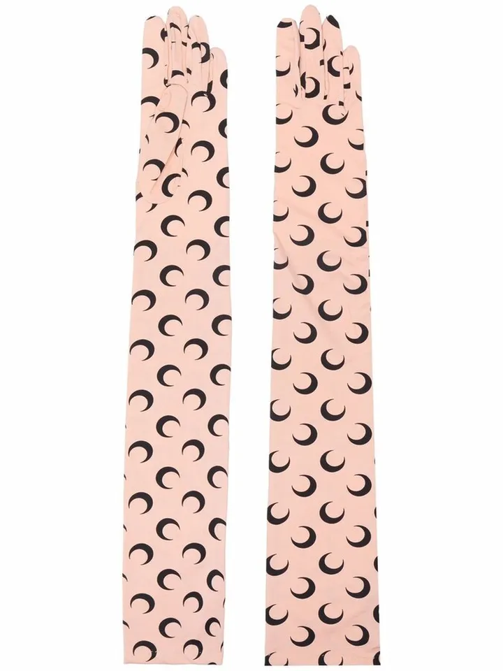 Moon print gloves