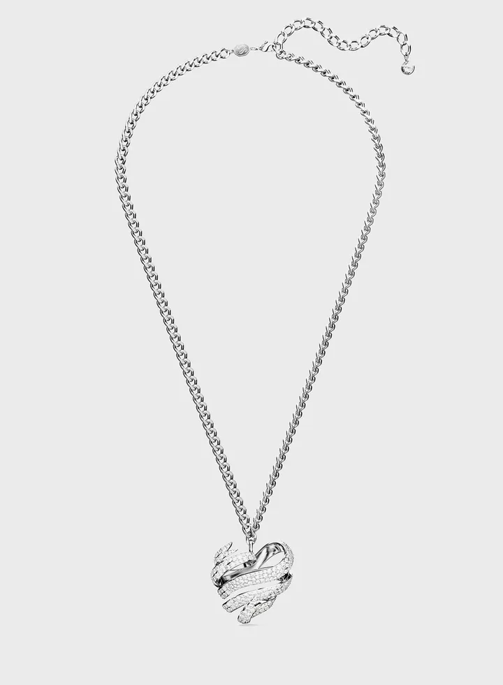 Volta Rhodium Plated Pendant Necklace