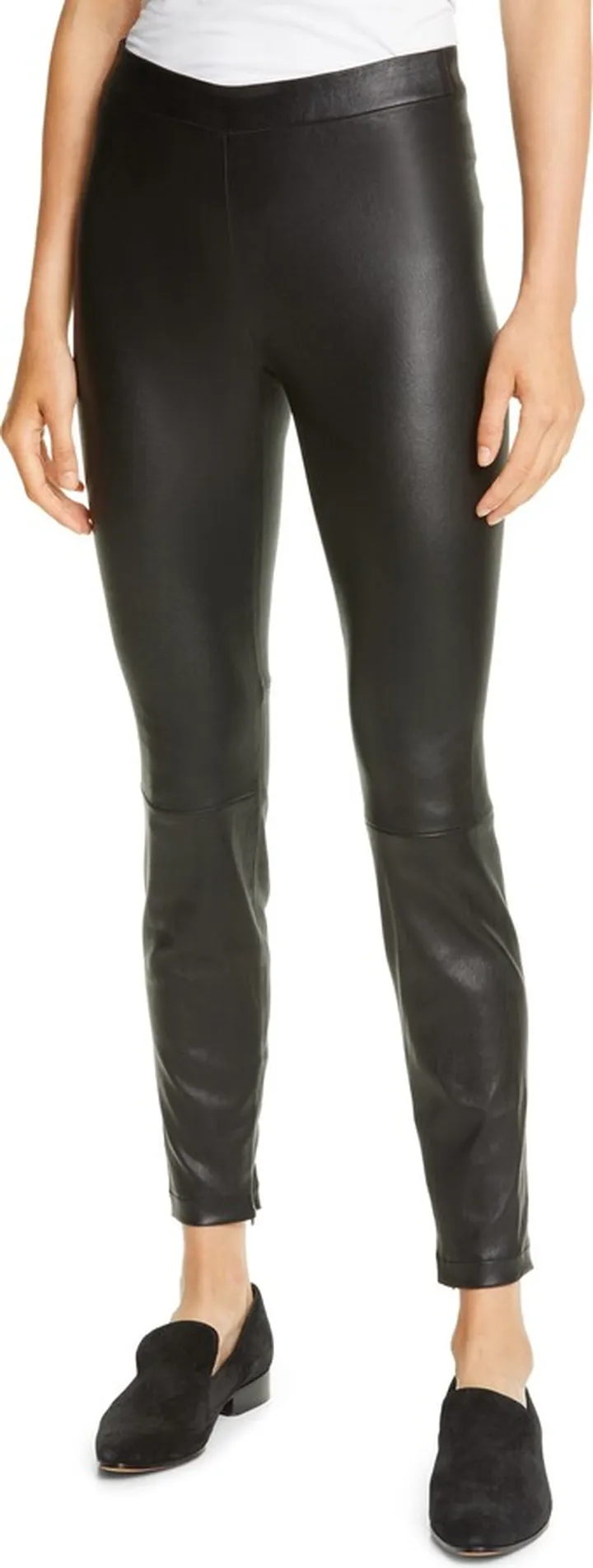 Leather Zip Leggings