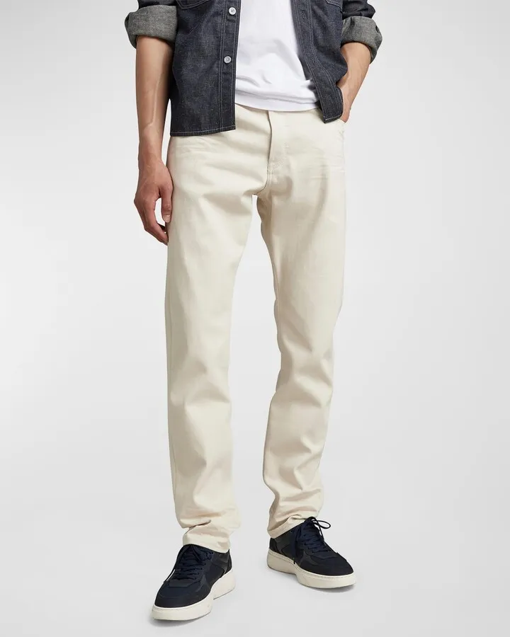 Men's Triple A Straight-Leg Twill Pants