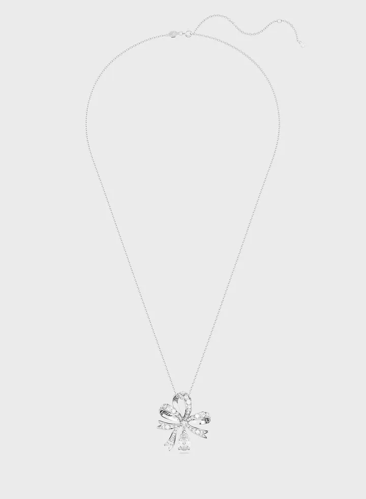 Volta Rhodium Plated Pendant Necklace