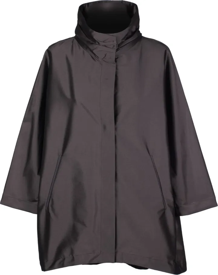 Nylon Blend High Neck Jacket