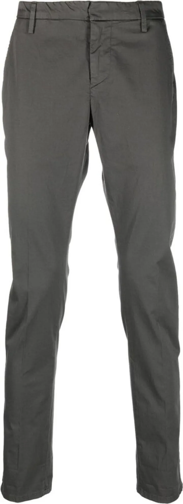 Pressed-Crease Straight-Leg Trousers