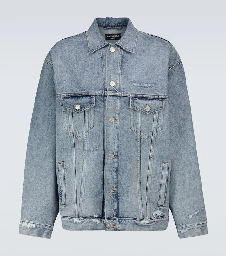 Large-fit denim jacket