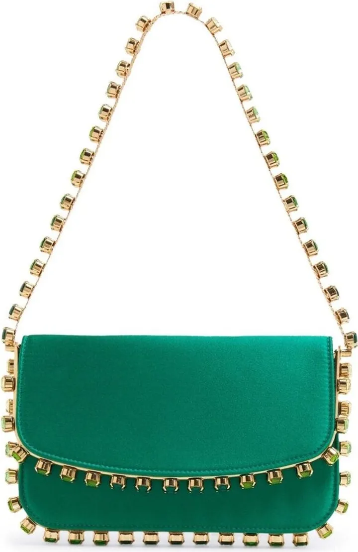Galactic crystal-emebellished mini bag