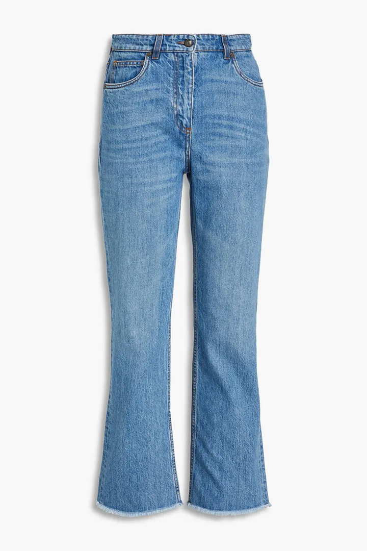 Hight-rise bootcut jeans