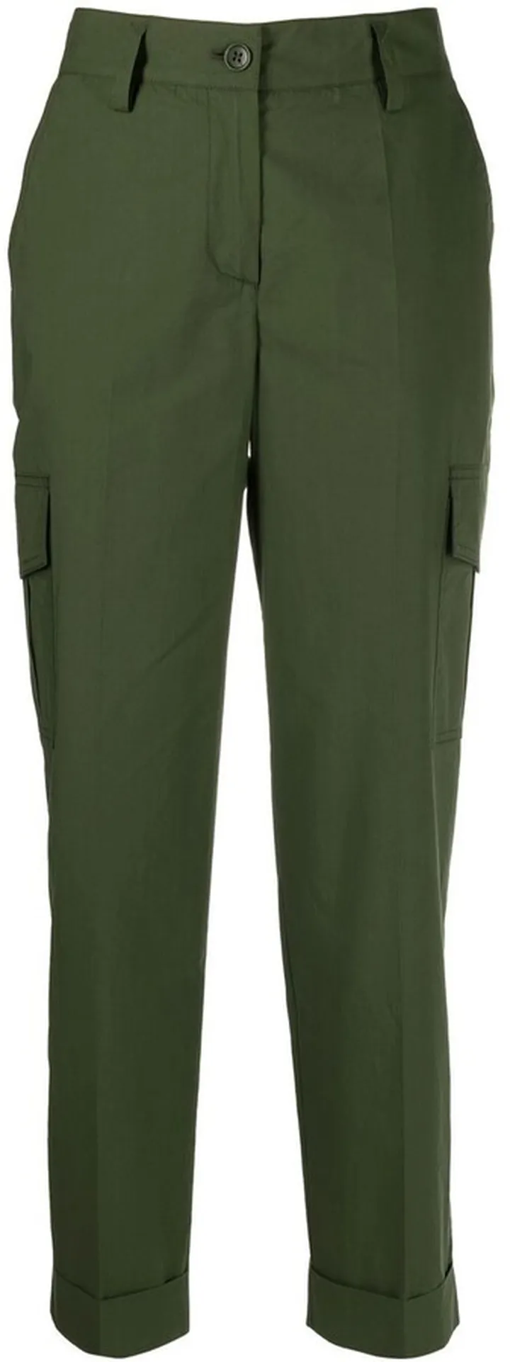High-Waisted Cropped Trousers