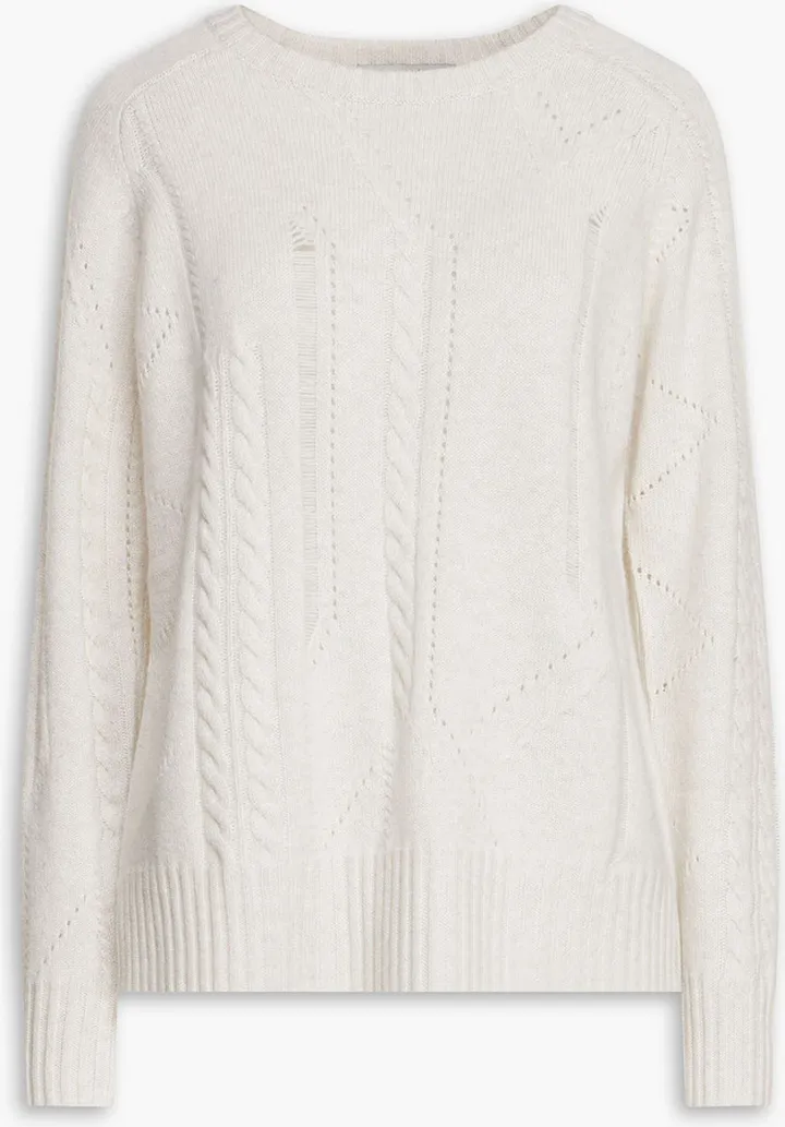 Cable-knit cashmere sweater