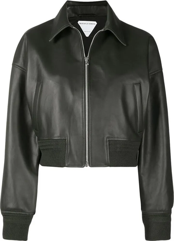 Bottega Veneta Leather Bomber Jacket